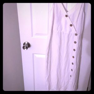 White maxi dress with buttons from Express